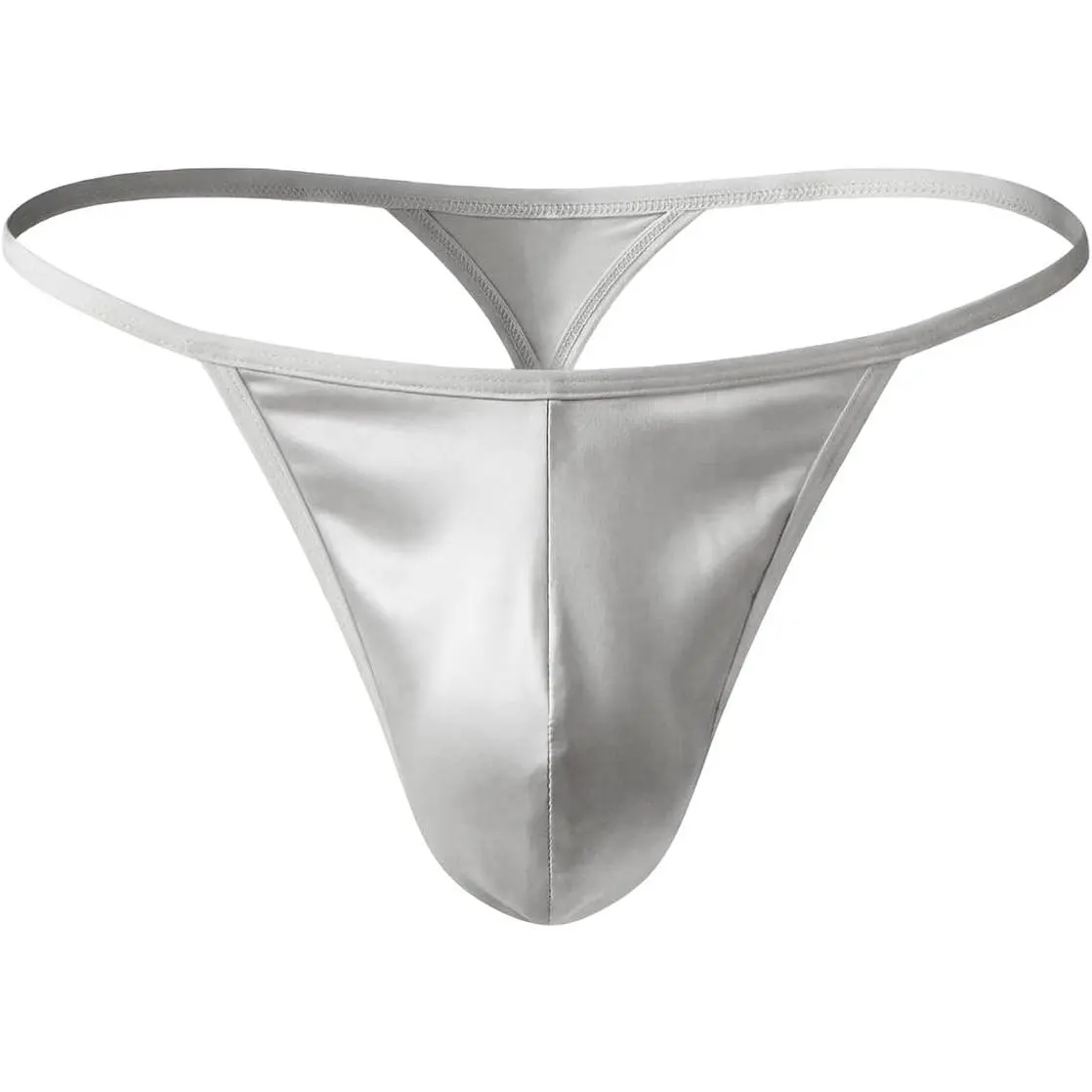 Men's 100% Mulberry Silk Thong - Ultra Soft & Breathable T-Back, Hypoallergenic Pure Silk Underwear for Men