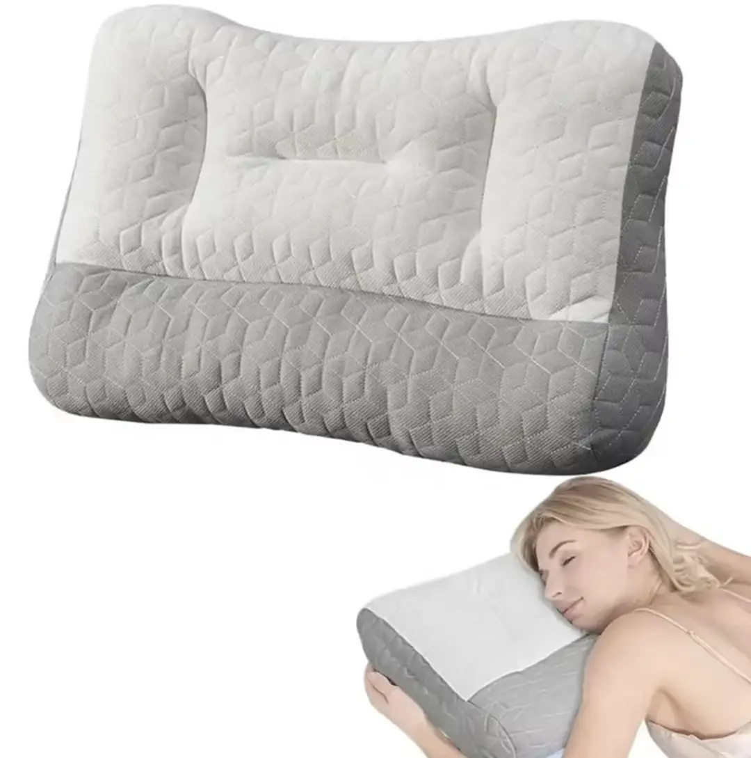 【Springtok】Ovios 23"Cervical Neck Pillow - Contour Neck Pillows for Neck Pain Relief, Ergonomic Side Sleeper Pillow for Sleeping, Orthopedic Memory Fo