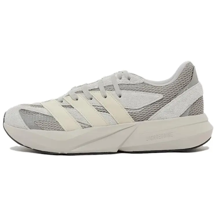 Adidas LIGHTBLAZE Low-Top Closed Casual Sneakers - Men's & Women's Walking Footwear with Comfort, Versatility, Slip-Resistance, Beige Gray Trending & House White Official Maison Mihara Athletic Trainers