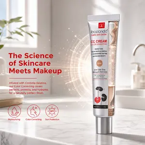 Waterproof CC Cream, Moisturizing Color Correcting Foundation, Long Lasting Full Coverage Concealer, Sweat-Proof Flawless Makeup for Women