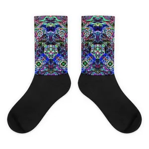 Poi Artist  Black Foot Socks
