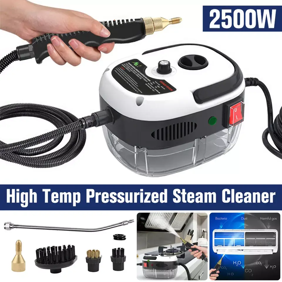 Car Steam Cleaner, High Temperature & High Pressure Car Steam Cleaner, Multifunctional Car Cleaning Tool For Car Air Conditioner, Kitchen & Home, Foam