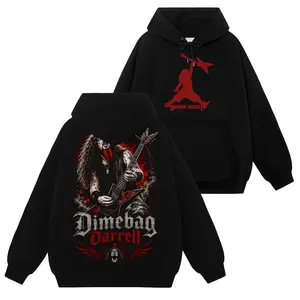 [HellRider Shop] Limited Dimebag Darrell Panteras #85 Hoodie T-Shirt Sweatshirt, Retro Vintage Unisex Graphic 90s Cotton, Gift For Heavy Metal, Rock Y2K Streetwear