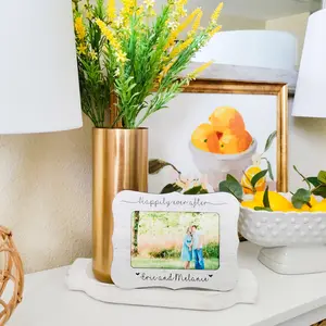 Engagement Picture Frame Engagement Gift She Said Yes Frame Personalized Wedding Frame Announcement Picture Frame Bride To Be Gift