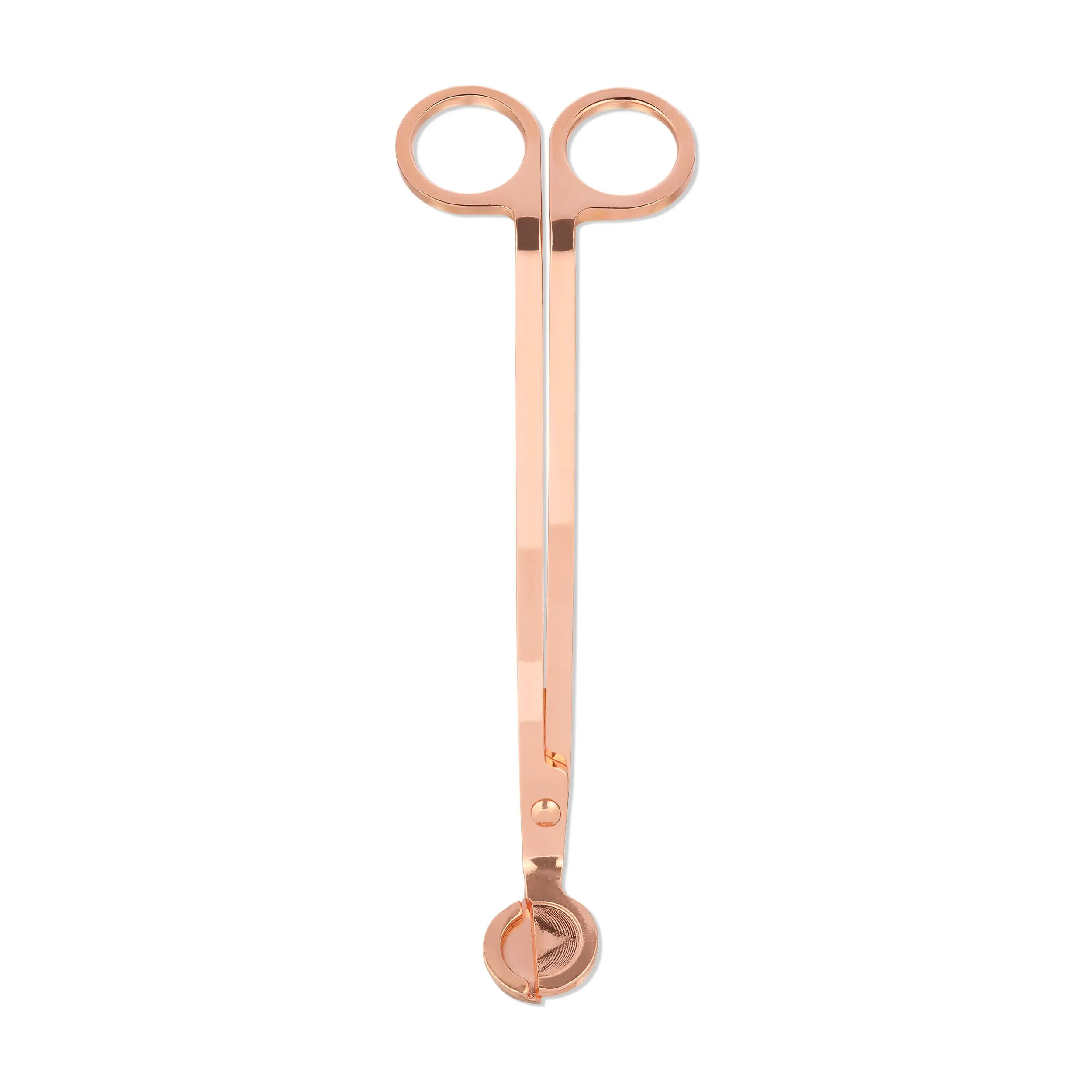 BuMama - Rose Gold Candle Wick Trimmer – Stainless Steel Wick Cutter for Clean Burn, Candle Care Accessory & Home Decor Tool