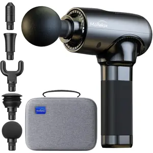 Morelax Percussion Muscle Massage Gun Deep Tissue, 12mm amplitude, handheld electric back massager