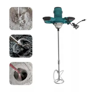 Portable power equipment: High-efficiency electric concrete mixer for mud mixing, supports 110V operation, adjustable speed, labor-saving design