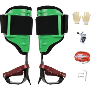 Height Adjustable Tree Climbing Spikes, 350lbs Load Capacity Climbing Spurs Arborist Climbing Kit for Tree Work, Climbing, Hunting, Fruit Picking