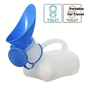 Portable Abs Material Toilet for Travel Camping Outdoor Activities, Hygienic Camping Toilet, 33.81 Ounce Unisex Portable Toilet, Ideal for Men and Women, Camping Gear