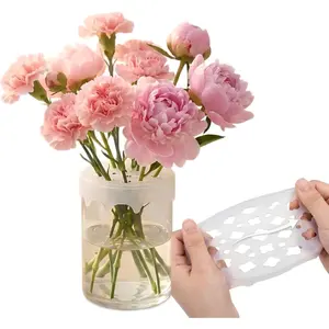 Blossom Grid Silicone Flower Arrangement, 2026 New Flexible Floral Stem Holder for Vases, Water Proof & Reusable Flower Grid for Easy DIY Arrangements (2)