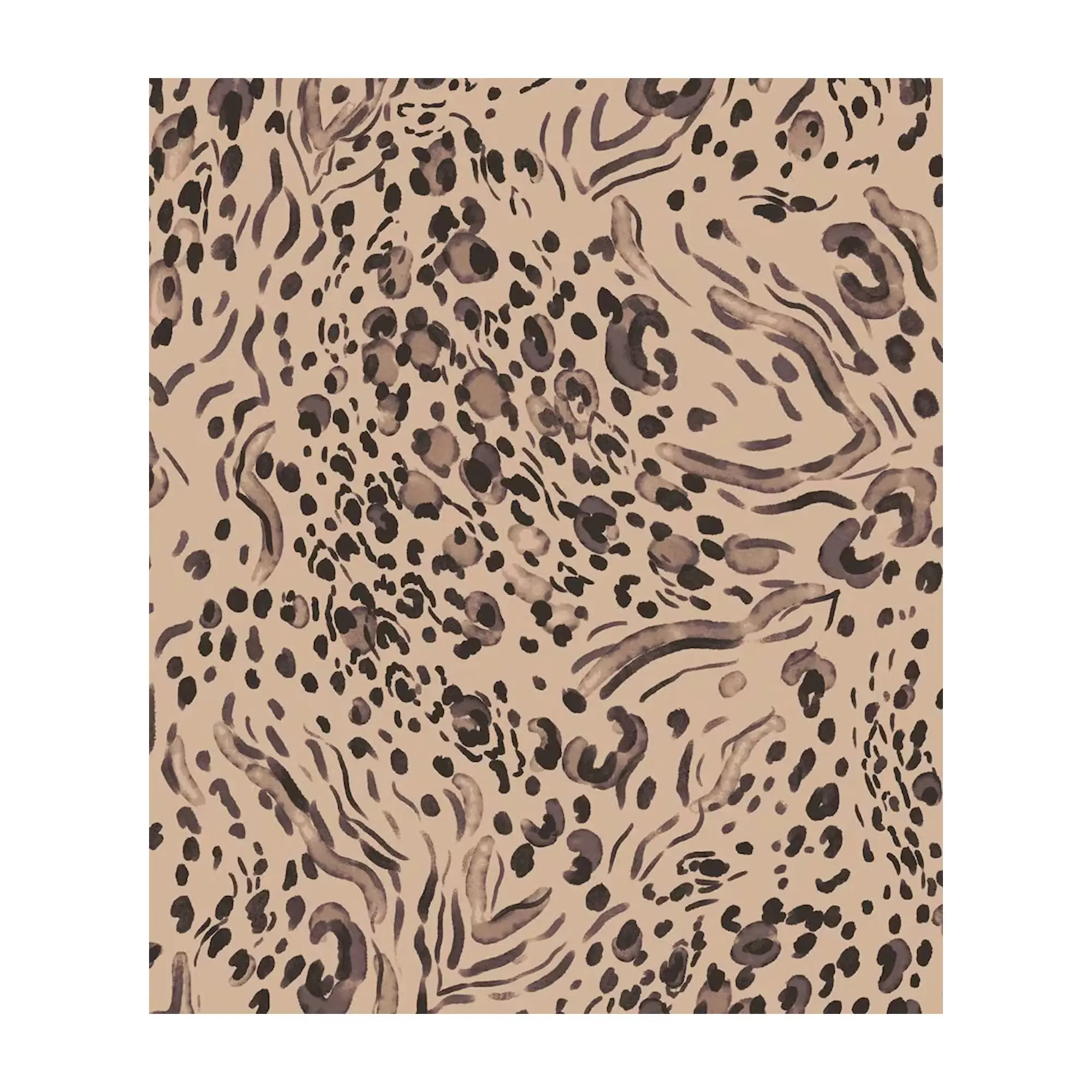 Modern Abstract Digital Print Apparel Fabric - DTY Brushed Double Brushed Polyester-Spandex Blend, Soft Touch, Sold Per Yard