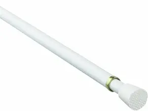 Adjustable Tension Rod, 7/16-Inch Diameter, White- 3 sizes