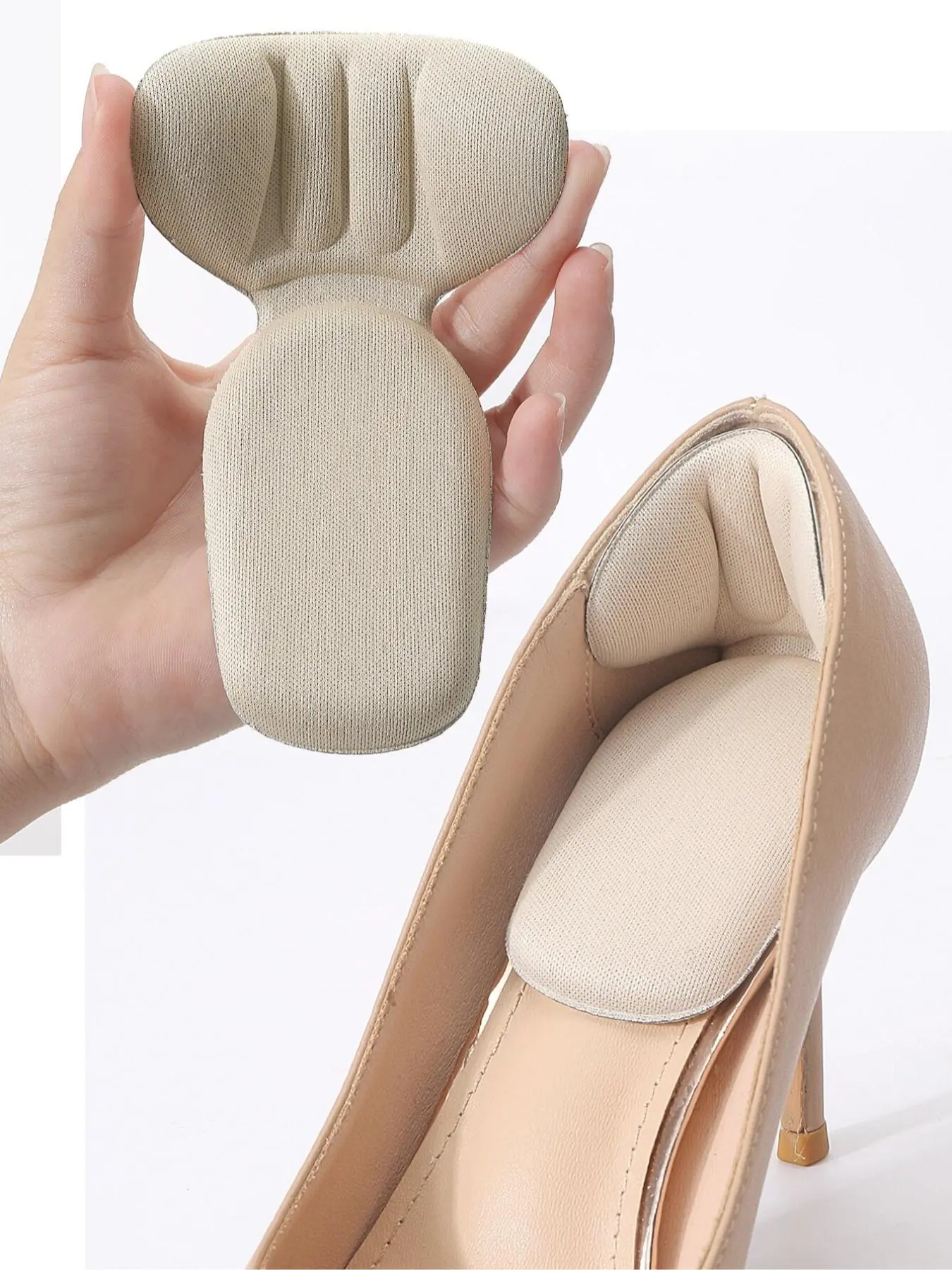 1 Pair Shoe Heel Pads Non Slip Protector for Loose Shoes, Unisex, Relieves Heel Pressure, Prevents Slipping and Friction, Ideal for Outdoor, Sports, Travel, Home, Office, School