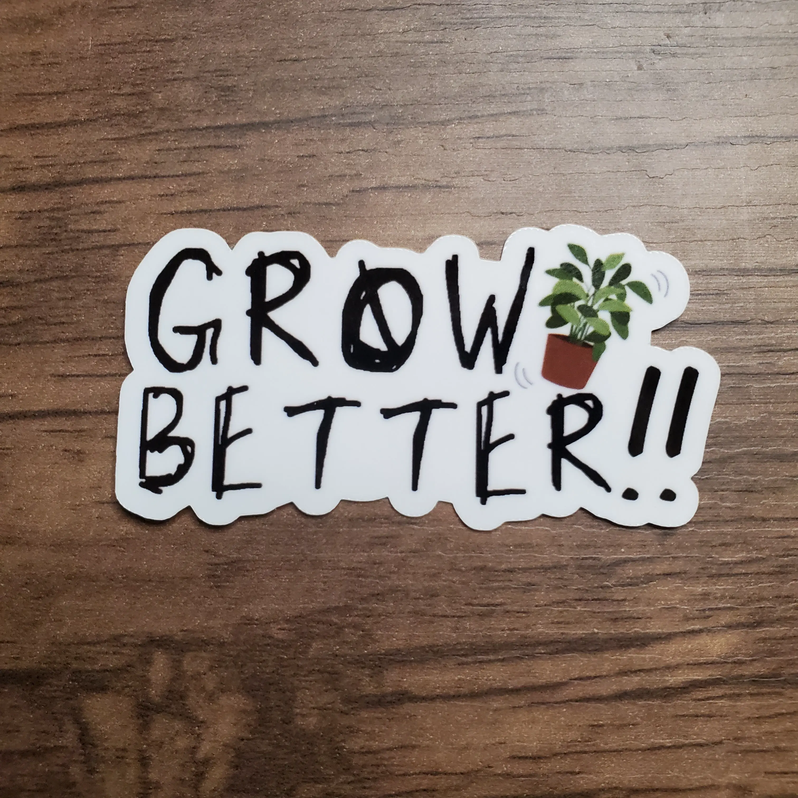 Grow Better Sticker | Good Omens, Crowley, Plant Dad, Plant Parent, Booktok, Fandom, Good Omens Season 2