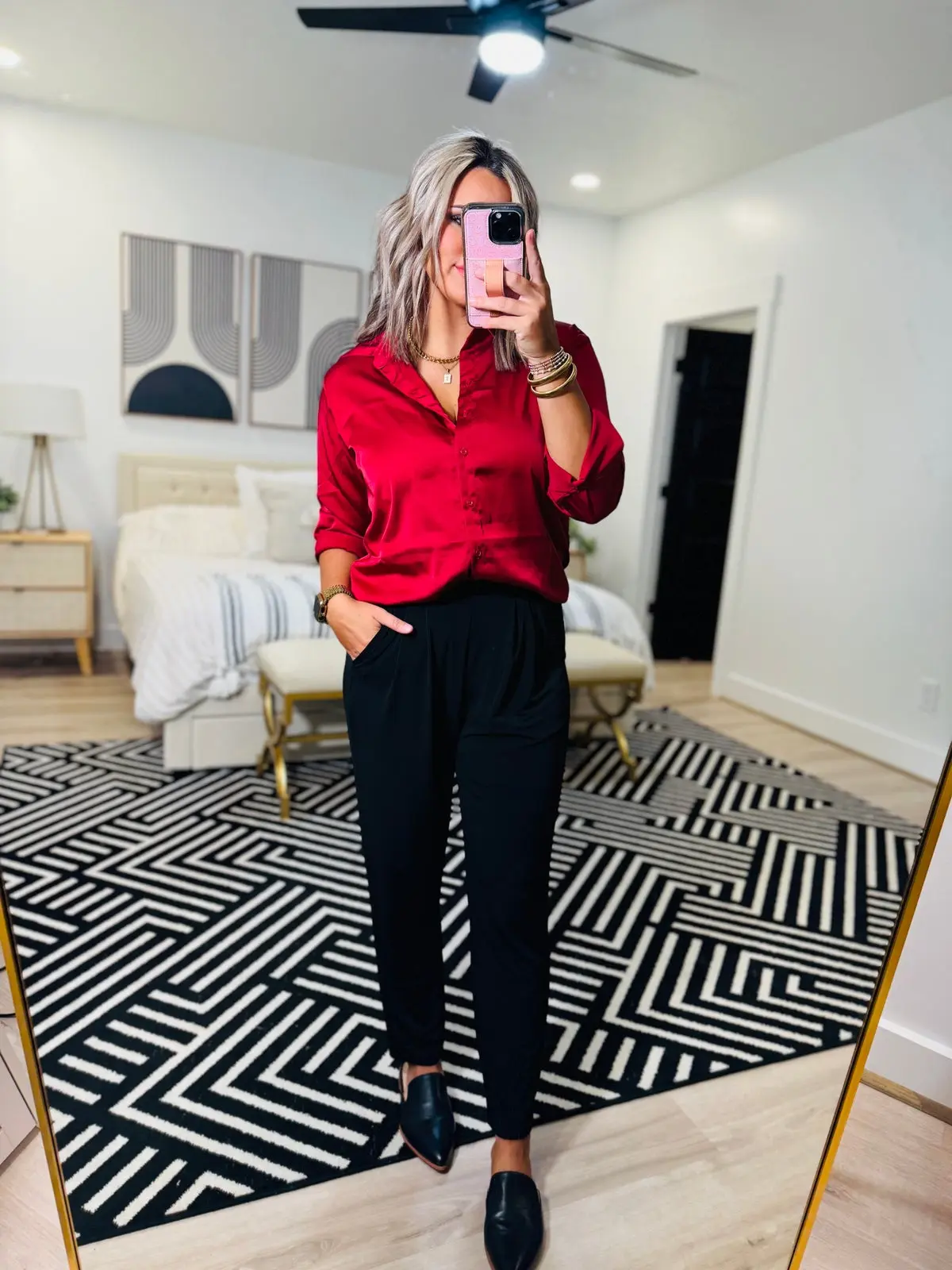 If I Die Young Satin Top- Burgundy