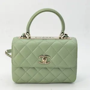Pre-owned CHANEL lambskin Crossbody Bags Quilted Mini Trendy CC Flap Dual Handle Bag
