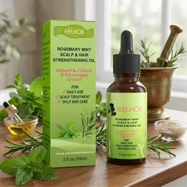 Hair Growth Oil - Lightweight Rosemary & Mint Blend for Thicker, Fuller Hair, Alopecia Support & Hair Regrowth-2