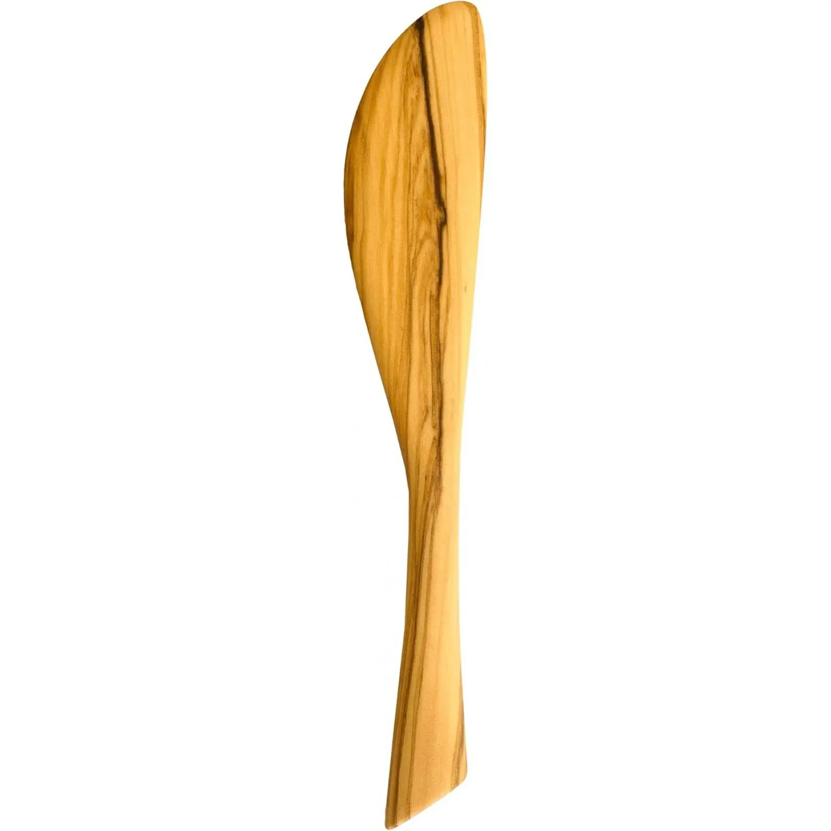 Rock & Branch Olive Wood Cheese Spreader Knife, Wooden Kitchen Spreader for Butter, Dips, Soft Cheese, Jams and More, 6-3/4" Long