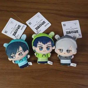 2026 new 10cm Doll Blue Lock Peluches Bunny Ears Plush Toy Seishiro Nagi Isagi Yoichi Chigiri Anime Fluffy Maumet Toy Backpack Keychain
