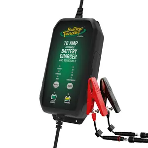 Battery Tender 10 AMP / 2 AMP Power Tender® Smart Battery Charger and Maintainer - Fast charging for Cars, Trucks, Boats, Motorcycles