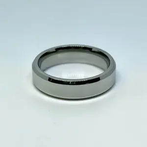 Stainless Steel Band Ring – Silver-Tone Minimalist Everyday Ring