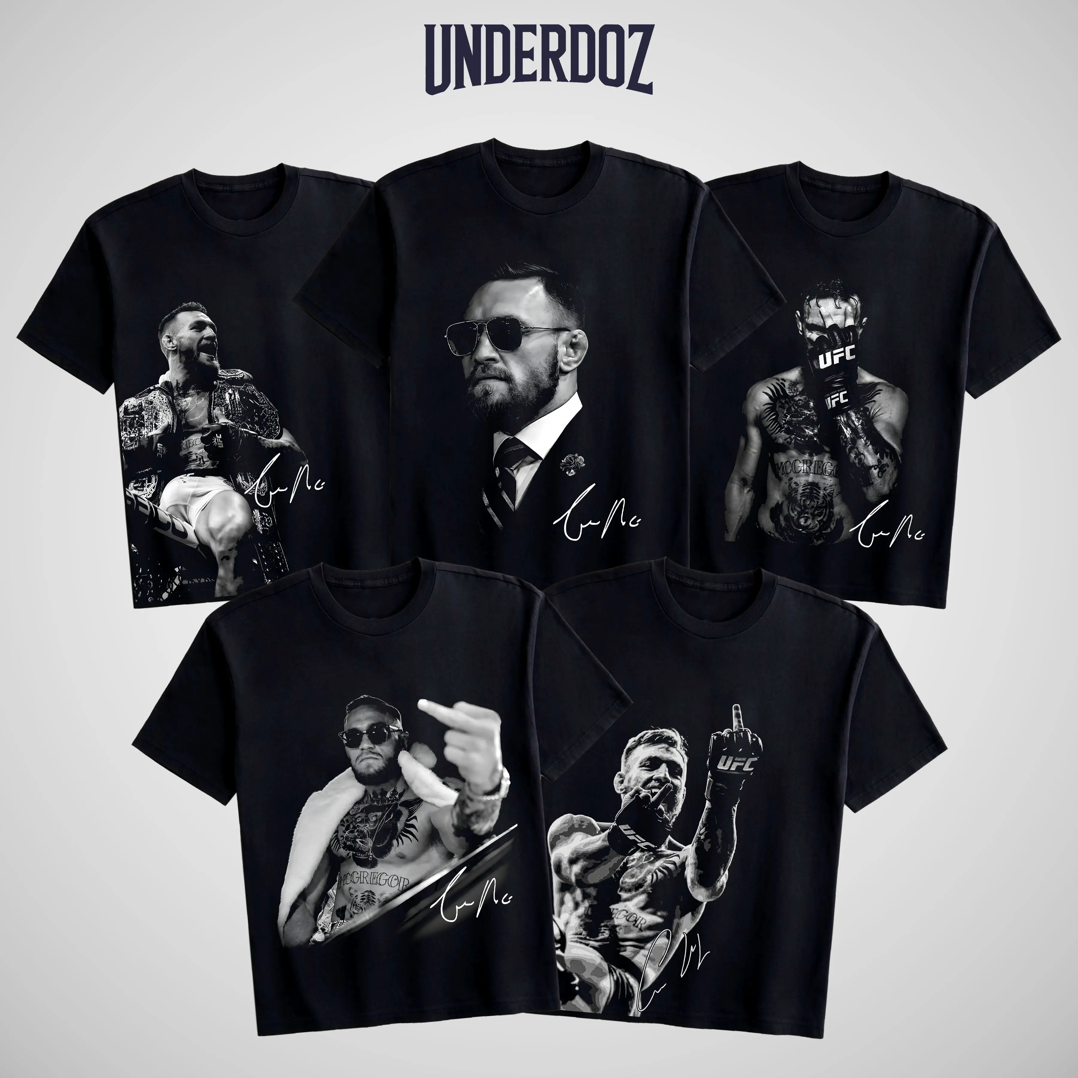 Men's Conor "The Notorious" McGregor UFC Graphic T-Shirt - Soft Ribbed Cotton, Casual Shortsleeve Round Neck, Streetwear Vintage Oversized Print, MMA Fan Tee, Unisex Gift