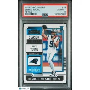 Bryce Young 2023 Panini Contenders #15 PSA 10 Rookie