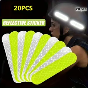 High-Visibility Safety Reflective Stickers - Waterproof, Adhesive Reflective Tape for Cars, Bicycles, Motorcycles, Car Accessories | Durable Polyester, Windproof Reflective Stickers