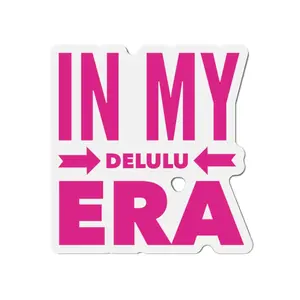 In My Delulu Era Delulu Is The Solulu Manifestation Affirmation Delulu Is The Solulu Magnet, Retro Groovy Magnet, Trendy Cute Magnet