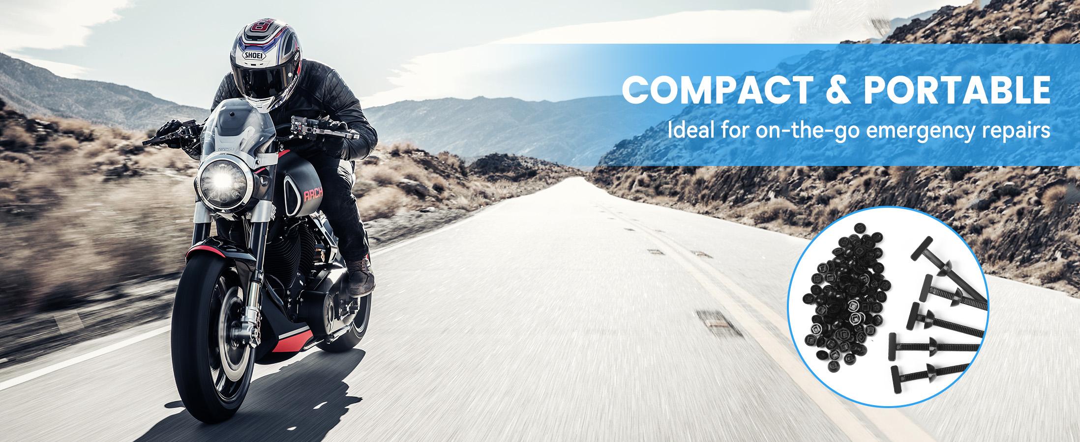 100 Pcs Nylon Universal Cable Tie Buckle - New T Multifunctional Nylon Zip Ties With Pin & Button Design Plastic Cable Fixion Tools Fasteners UV Resistant Zipties for Cars Daily Repair Bumper Clips