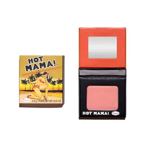 THEBALM COSMETICS Hot Mama® Powder Blush, Travel-Size Makeup Blush for Beauty & Personal Care