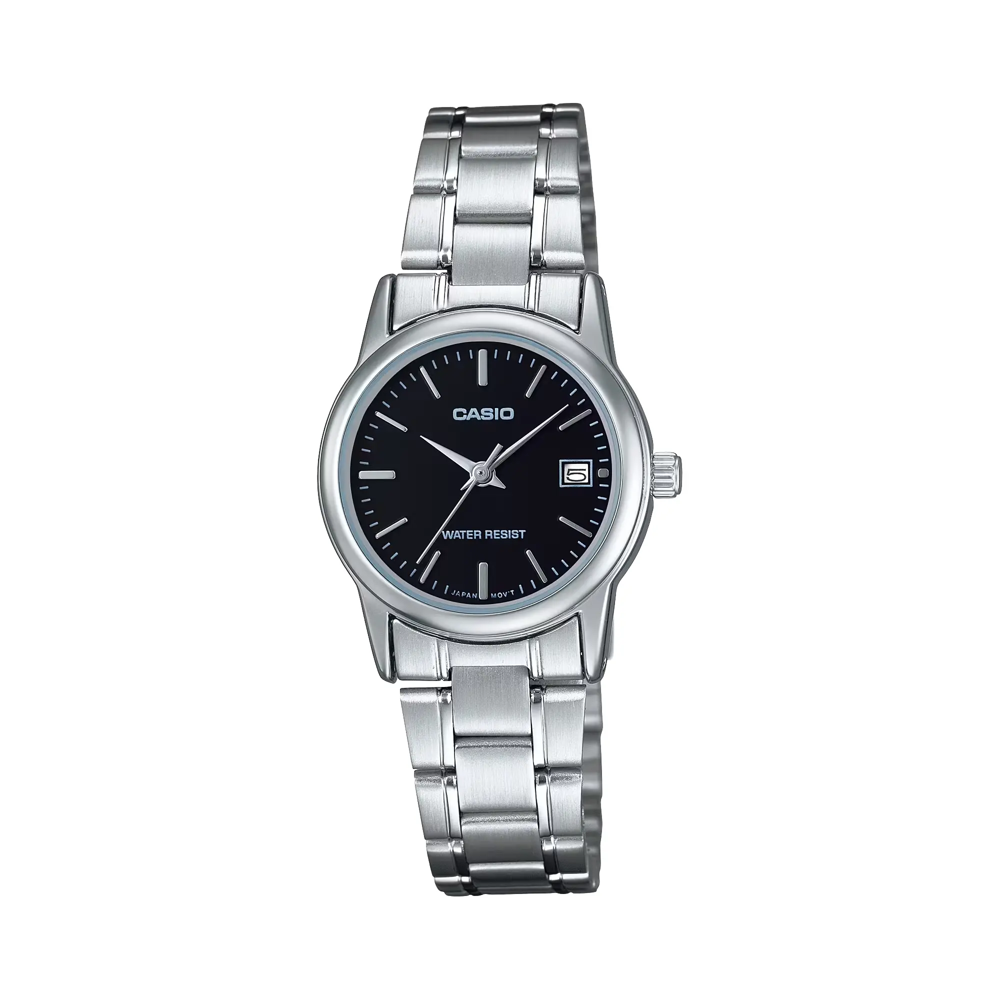 Casio Women’s Analog Watch with Black Dial and Steel Bracelet - LTP-V002D-1A