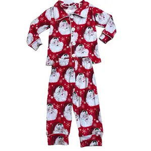 Boy Christmas Pajamas Set  Boy Christmas Santa Claus Outfit Sleep Wear