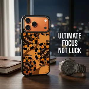 Luxurious Gold Coin Pattern Shockproof Magnetic Case — Compatible with iPhone 17/16/15/14/13 Pro Max. A Personalized Protective Cover Featuring a Gilded Gradient Design, Raised Lens Protection, and Drop-Resistant Durability.