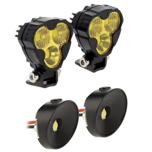 MEUS RACING RC Car LED Lights Spotlight Headlight Kit for Vanquish H10 Optic Sparco Yokohama RTR 1/10 RC Crawler Upgrades Parts