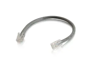 C2G 00961 Cat6 Cable - Non-Booted Unshielded Ethernet Network Patch Cable, Gray (6 Inches)