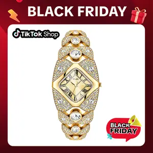 【DealsforYouDays】Women's Luxury Diamond-Inlaid Quartz Watch – An Elegant and Dazzling Fine Piece for Women's Wrists This watch combines elegant design with practical functions, making it a trendy choice for party outfits and daily accessories.
