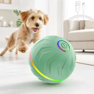 Interactive Dog Toy, USB Rechargeable Automatic Rolling Smart Ball, Durable Dog Toy, Interactive Training Ball, Fun and Engaging Game Companion for Small and Medium Dogs