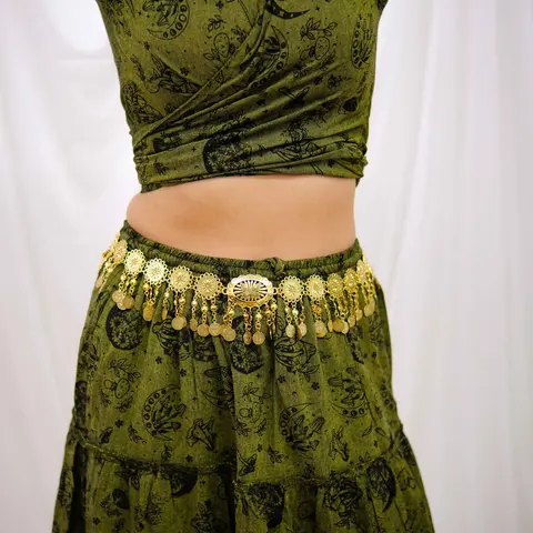 Women's Wicca Whimsical Waist Belt - Handmade with Brass, Unisex, Approx. 41 Inches, Decorative, Dressy, Embellished, Fairy Style, Free-Spirited Individuals, Fashion Accessory, Belts for Women