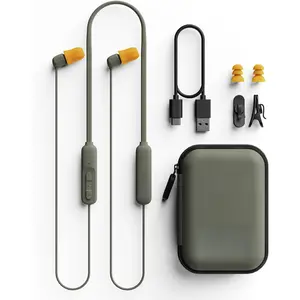 Bluetooth Earplug Earbuds, OSHA Compliant Wireless in-Ear Headphones, 31dB NRR ANSI Certified Noise Isolation, Dynamic 8mm Driver, USB-C Charging, 14-Hour Playback