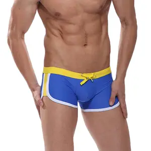Men’s Nylon Swim Shorts Double Drawstring Quick-Dry Breathable Comfortable Beach Swimming Sports Shorts