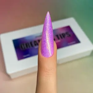 “CREATORS” XL Stiletto Full Cover Tips for Nail Art