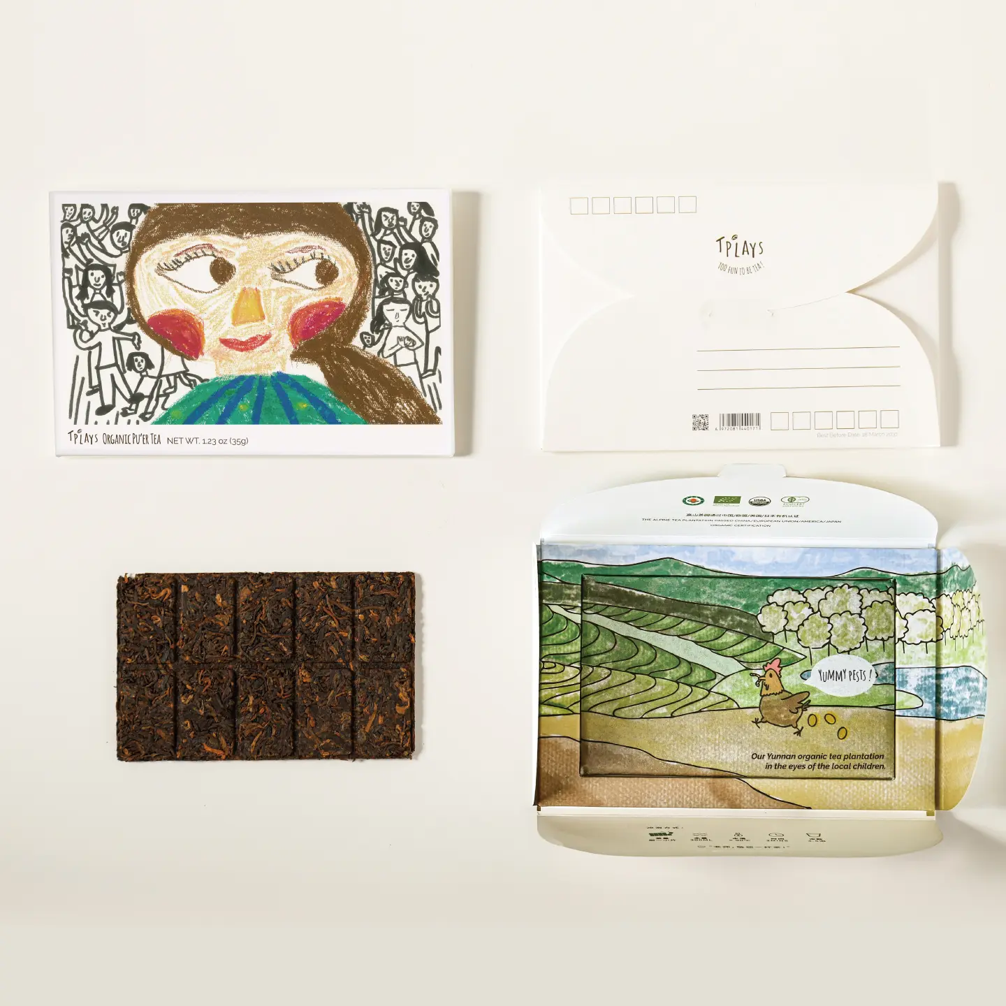 For Our Hero Postcard Tea Gift | Creative Tea Gift with Writable Greeting Card | Teacher Appreciation Birthday Graduation Thank You Gift
