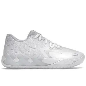 Puma Men's LaMelo Ball MB.01 White Silver Basketball Shoes, from StockX