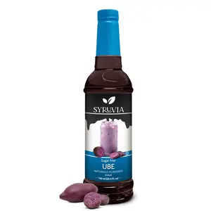 Syruvia Sugar Free Ube Flavored Syrup for Drinks, Cocktails, Lemonades, Iced Teas and Desserts – 25.4 fl oz