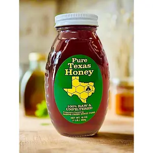 Pure Texas Honey 1lb glass