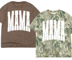 Camo or Leopard MAMA oversized design women's T-shirt