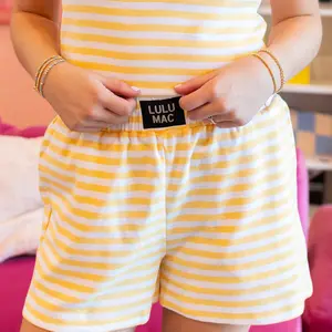 Lulu Mac Stripe Short Yellow