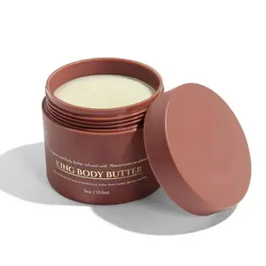 KING Body Butter for Men - Pheromone-Infused Sandalwood & Leather Fragranced Moisturizer, 5oz/150ml