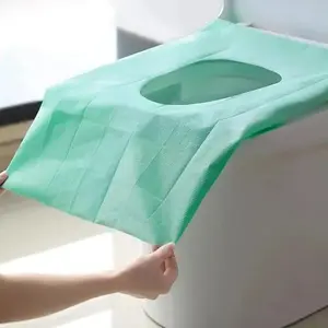 10 Packs Tear-Free Toilet Seat Covers Disposable for Adults and Kids, 16x24 Inch Waterproof Non-Slip Disposable Toilet Seat Cover for Travel, Public Toilet, Outdoors (Individual Package)